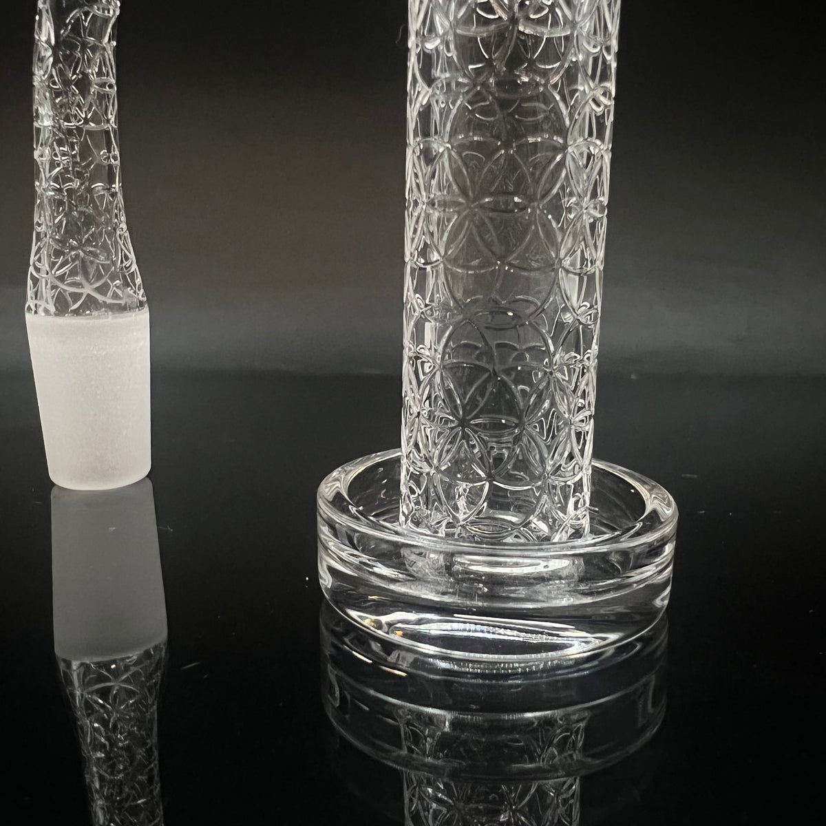 No Name Quartz Etch Tower Drip Glass
