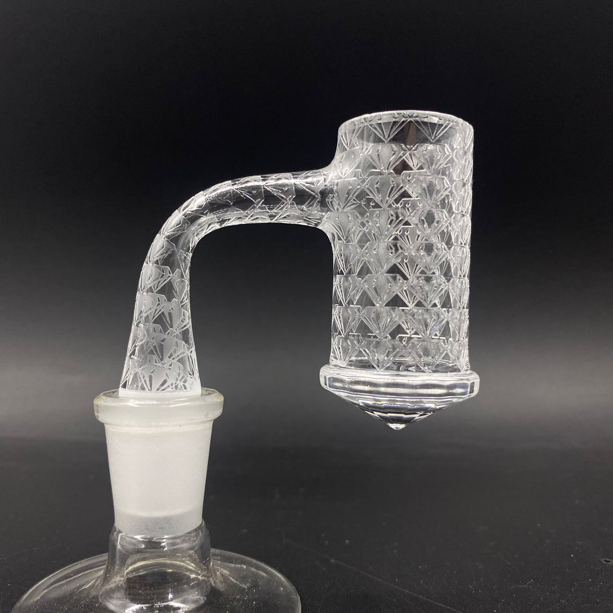 Buy Diamond Etched Quartz Banger Online Drip Glass