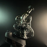 Puffco Peak recycler glass - Black / grey