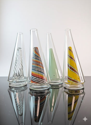 4 Puffco peak replacement glass Canada- clear, rainbow, green, yellow