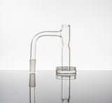 Terp slurper accessory on a neutral backround