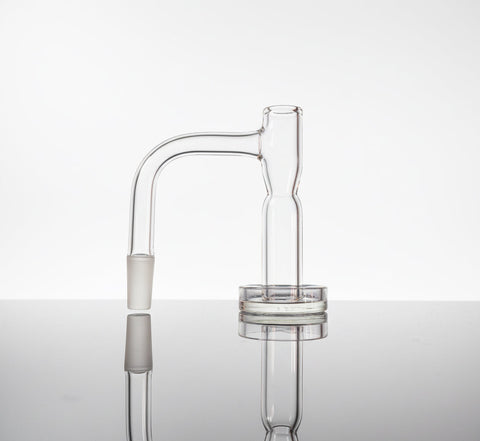 Terp slurper accessory on a neutral backround