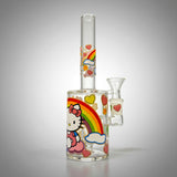 Hello kitty bubbler bong canda - rainbow decal