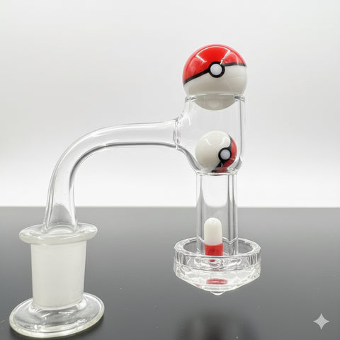 Diamond terp slurper on a neutral backround with a red pokemon pokeball terp slurper set