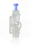 Blue / Clear recycler for the Puffco Peak