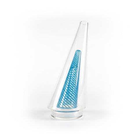 Puffco peak replacement glass clear with blue colour inside 