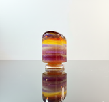 Amber purple glass puffco pivot mouthpiece canada made by One Trick Pony Glass 