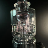 Close up of the Pink replacement glass for the Puffco Peak