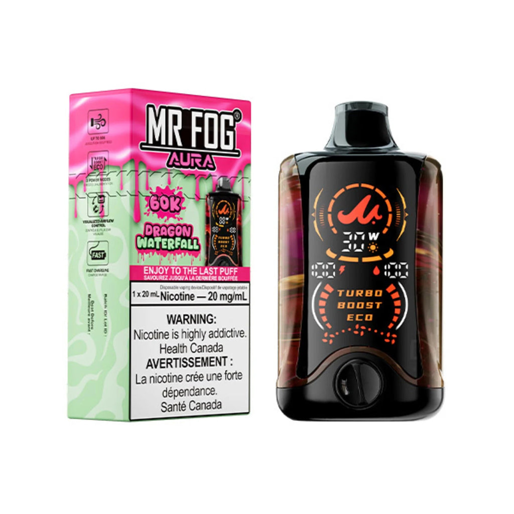 Mr.Fog Aura 60k Puff Disposable Vape (Alberta Excise) Drip Glass Mr.Fog Aura 60k Puff Disposable Vape (Alberta Excise) Drip Glass