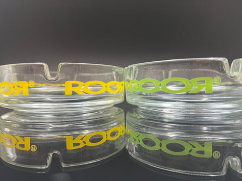 roor ashtray yellow and green 