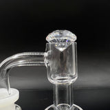 clear facet diamond drip glass