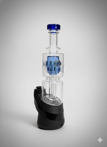 Blue puffco peak glass