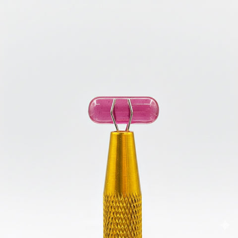 Small ruby pillar made for control tower or terp slurper on a white backround