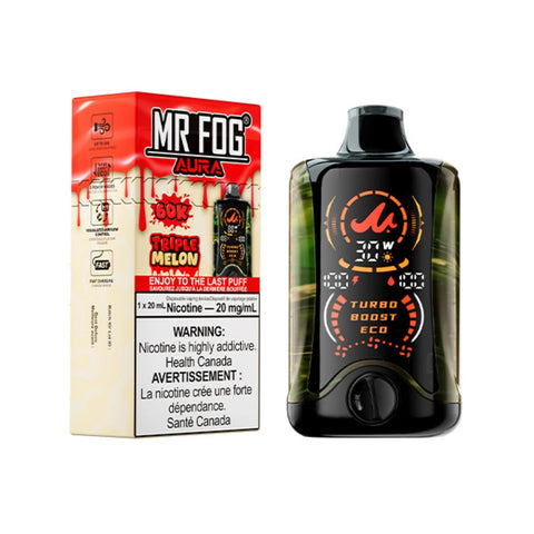 Mr.Fog Aura 60k Puff Disposable Vape (Alberta Excise) Drip Glass Mr.Fog Aura 60k Puff Disposable Vape (Alberta Excise) Drip Glass