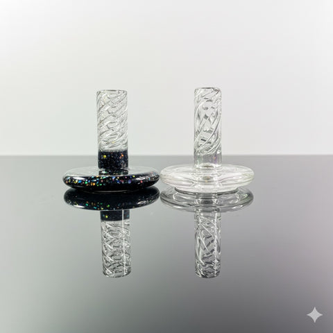 Crushed opal + clear Bradley miller puffco peak 3DXL spinner caps canada 