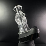 Puffco Peak Incycler Recycler sitting on top of Black Puffco Peak