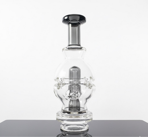 Clear with grey inside puffco peak replacement glass