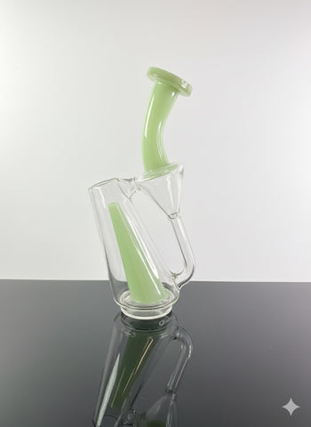 Green Puffco Peak Recycler