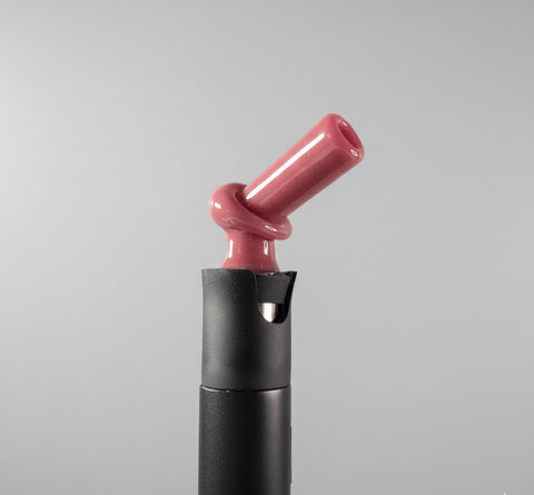 BTGB Glass Heady Puffco Pivot Glass Mouthpiece attachment - Color red