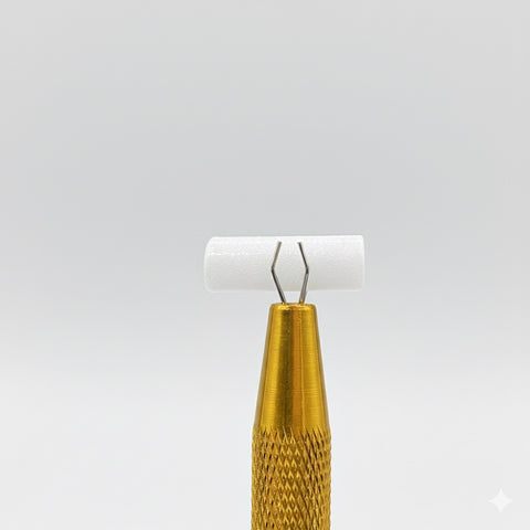 Opaque pillar for the terp slurper on neutral backround