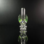 Glass mouthpiece with horns and opal for the Puffco Pivot 