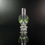 Glass mouthpiece with horns and opal for the Puffco Pivot 
