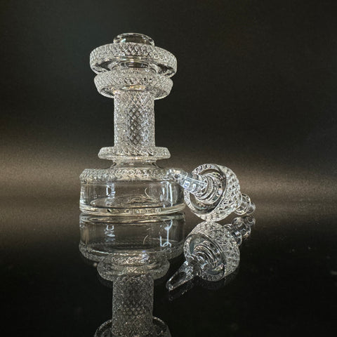 Puffco Canada Peak Pro top / attachment and 3DXL atomizer / chamber made by Juicy Bones Glass