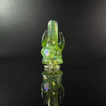 Green mouthpiece for the puffco pivot canada - green with opal & horn