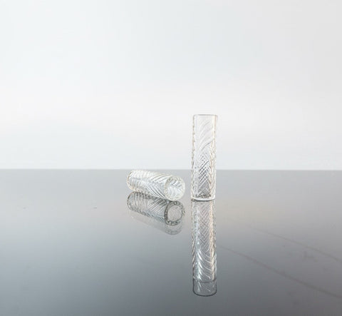 Two hollow etched pillars for terp slurpers or control towers