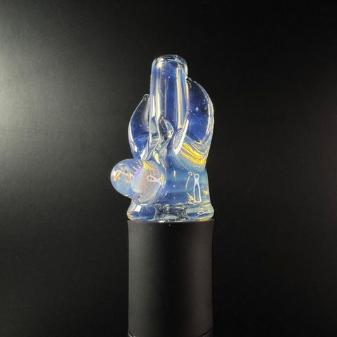 Opal color puffco pivot glass mouthpiece