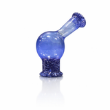Canadian made blue puffco pivot glass mouthpiece on a white backround