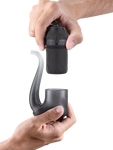 Hands showing how to fit the Puffco Proxy Plus