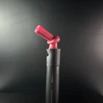 Black Puffco Pivot featuring a BTGB glass pink glass mouthpiece