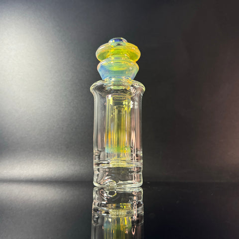 Puffco Peak Canada Replacement top - Yellow fumed heady glass puffco