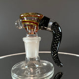 Heady glass bong bowl canada made by Trex Glass - Opal attached
