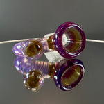 Jamms glass heady glass slide 14mm in size purple in colour 