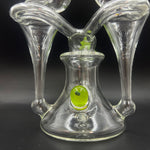 greenbelt glass double recycler with green opal millie 