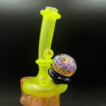 hippos glass minitube fumed witht marble 