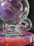 Full Zirkl Glass Heady Dab Ball Rig Color: Pink