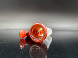 red bowl / slide made by heady glass blower jamms glass 