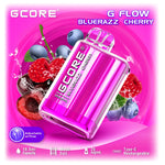 bluerazz cherry g flow 7500 puff disposable vape gcore