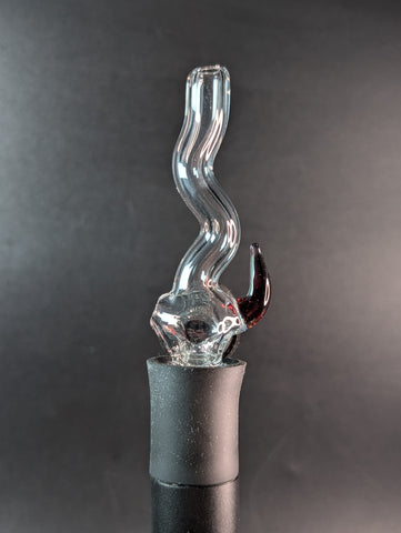 Magizle Puffco Pivot Glass Mouthpiece Clear w/ Horn