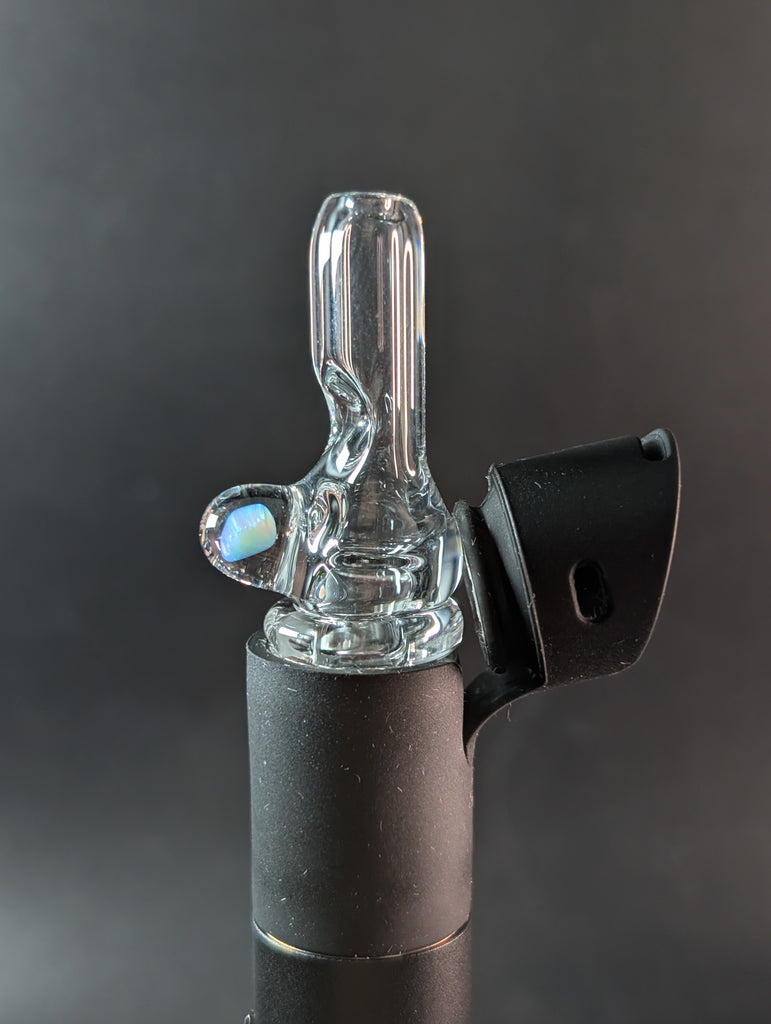 Magizle Glass Puffco Pivot Mouthpiece ( Clear w/ Opal ) Drip Glass Magizle Glass Puffco Pivot Mouthpiece ( Clear w/ Opal ) Drip Glass