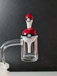 Heady Glass Bubble Cap Canada - Dig Glass - colour: Pokemon Red / white 