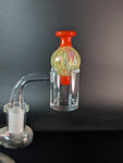 25mm red heady bubblecap inside Quartz banger canada 