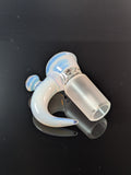 Blue / white jamms glass bowl / slide