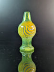 Green / yellow heady glass  bubble cap canada 