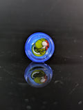 Puffco Peak BTGB Glass Blue joystick cap for the Puffco Peak 3DXl Chamber 